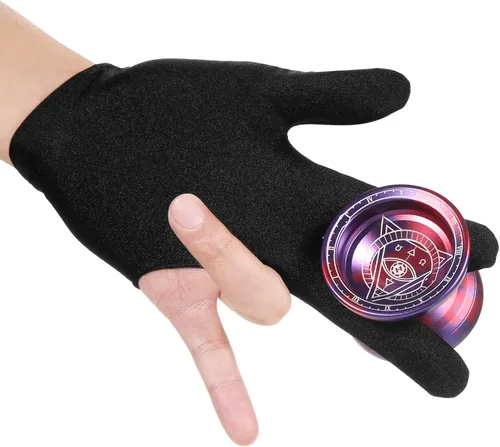 Vista 4 de Lixada Yoyo profesional de aluminio competitivo Yoyo Ball Yo Yo regalo con 5 cuerdas de repuesto y guante, ideal para principiantes y para trucos