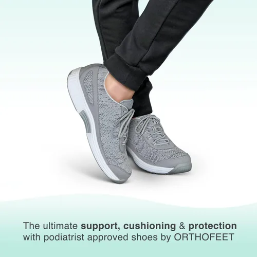 Vista 2 de Orthofeet Men's Orthopedic Knit Lava Sneakers