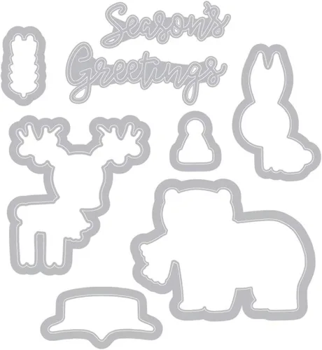 Vista 2 de ELLISON SIZZIX FRAMELITS Navidad, Navidad folclórica