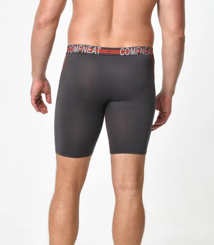 Vista 5 de Comfneat Calzoncillos tipo bóxer para hombre de 9 pulgadas de largo, transpirables, paquete de 4