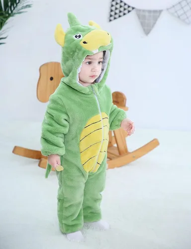 Vista 4 de BJWEO - Lindo disfraz para bebé, niñas y niños pequeños y recién nacidos, disfraz de Navidad, Halloween, enterizo de invierno, piyamas de cosplay