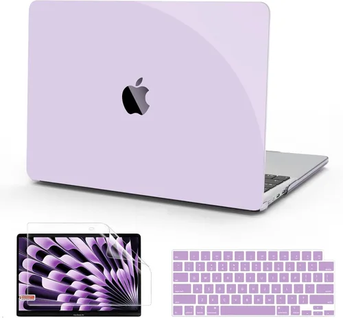 Vista 15 de B BELK Funda compatible con MacBook Air de 15 pulgadas 2026 2025 2024 2023 M5 M4 M3 M2 A3448 A3241 A3114 A2941 Pantalla de retina líquida, carcasa