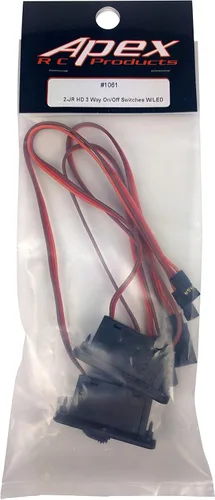 Vista 2 de Paquete de 2 interruptores de encendido/apagado resistentes estilo JR con LED brillante y puerto de carga 1061