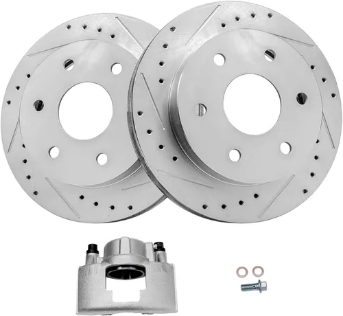 Vista 179 de Detroit Axle - Rotores de freno delantero para 04-13 Mazda 3 Rotores de frenos de disco 06-15 Mazda 5 Reemplazo: Rotor regular delantero de 11.81