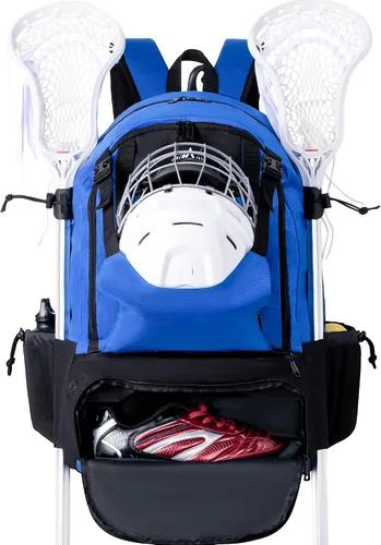 Vista 8 de Mochila para lacrosse GoHimal extra grande con soporte para palo de arrastre Tow Stick Holder
