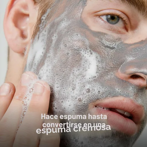 Vista 3 de Lumin Limpiador Facial de Carbón para Hombres – Limpiador de Desintoxicación Diario, Lavado Facial Hidratante, Elimina Suavemente la Suciedad