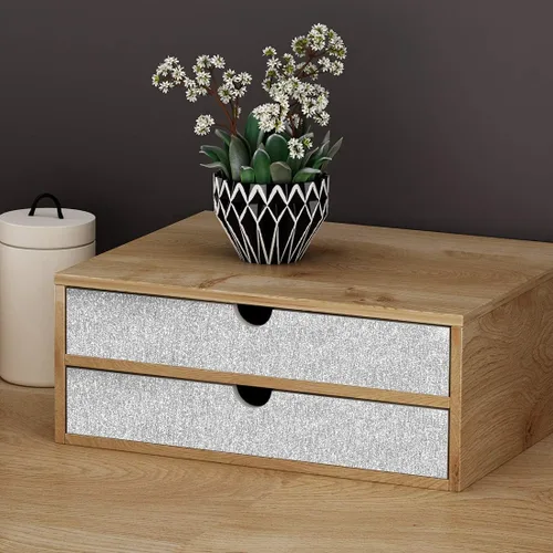 Vista 3 de Livelynine - Papel tapiz decorativo brillante, color plateado