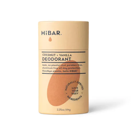 Vista 8 de HiBAR - Desodorante de bergamota y cedro - Sin plástico - Sin aluminio - 1 Desodorante natural, protección durante todo el día, con cera de semillas