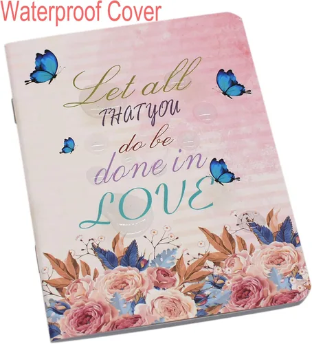 Vista 4 de YYaaloa 8 cuadernos de bolsillo inspiradores florales, cuadernos pequeños a granel para fiestas, oficina, hogar, compañeros de trabajo, suministros