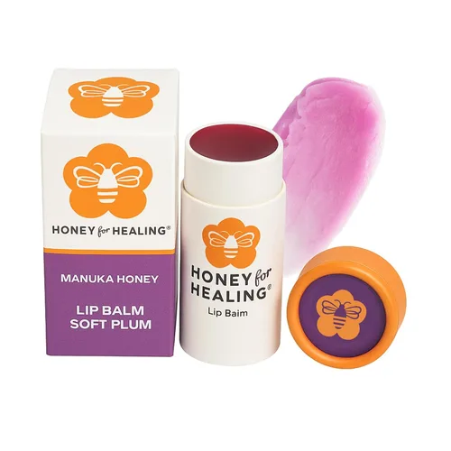 Vista 10 de Manuka Honey Lip Balm 15+ UMF – Fórmula ultrahidratante con cera de abejas, aceite de ricino y aceite de coco orgánico 12 horas de humedad Tubo