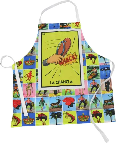 Vista 10 de Leos Imports Loteria Card - Delantal de bingo mexicano con bolsillos