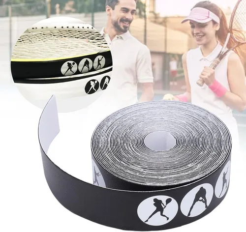 Vista 2 de Cinta de raqueta, protector de raqueta de tenis de material PU, cinta antideslizante para raquetas de tenis, protector de raqueta ligero, cinta