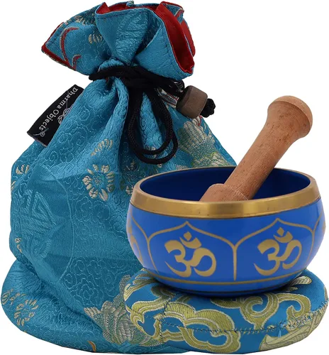 Vista 13 de DharmaObjects Yoga Meditación Buda Cantando Tazón Cojín Mallet Llevar Bolsa Set Regalo