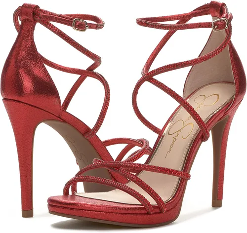 Vista 7 de Jessica Simpson Jaeya - Sandalias de vestir con tiras y tacón para mujer