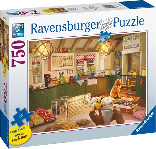 Vista 3 de Ravensburger Cozy Kitchen - Rompecabezas de 750 piezas, atractivo desafío de rompecabezas Ajuste único con tecnología Softclick Imágenes