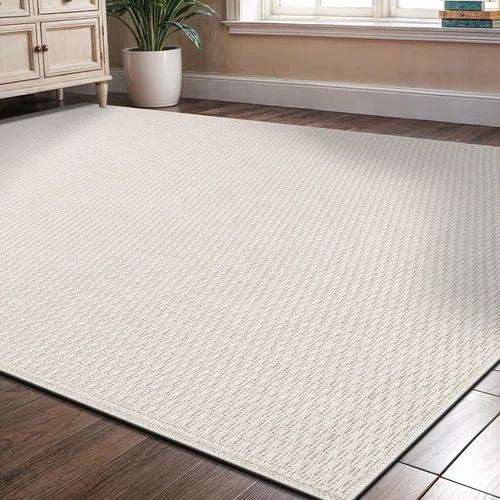 Vista 33 de Tapete de Puerta de Yute Fácil 2x3 Pies Interior Exterior Alfombras Naturales Alfombra de Fibra Sólida Alfombra de Área Tejida Boho Fácil de Limpiar