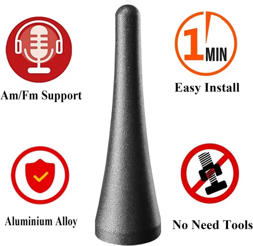 Vista 2 de Antena de aluminio de 3.8 pulgadas para Ford Transit (2013-2025), repuesto de antena para Ford Transit 150 250 (2013-2025)