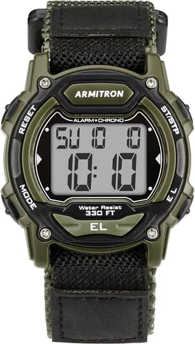 Vista 10 de Armitron Reloj deportivo unisex con cronógrafo digital con correa de nailon, 45-7004
