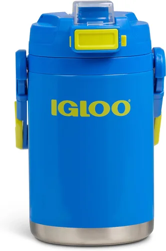 Vista 13 de Igloo Rival Fusion - Botella deportiva de acero inoxidable de 54 onzas, jarra de agua aislada, color negro