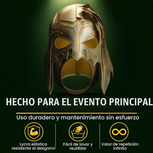 Vista 8 de RINGREBELS - Máscara de lucha libre mexicana Lucha Libre Luchador - Estilos coloridos