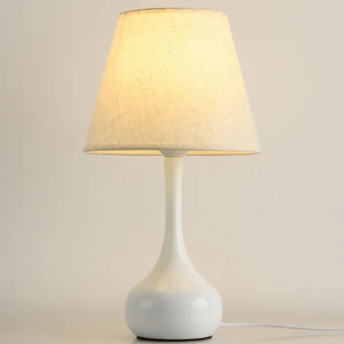 Vista 7 de BGGJJ Lamp for Desk Retro Fabric Table Lamp Bedroom High-end Warm Atmosphere Bedside Table Lamp Desk Lamps for Home Office