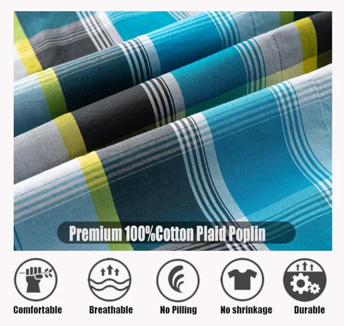 Vista 5 de Camisa casual de manga corta con dos bolsillos para hombre