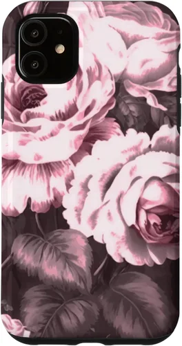 Vista 8 de iPhone 16 Vintage Classic Rose Flower Pattern in Pink Case