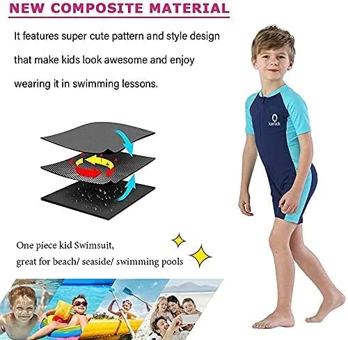 Vista 6 de karrack Traje de baño de una pieza para niñas y niños con protección solar UPF 50+