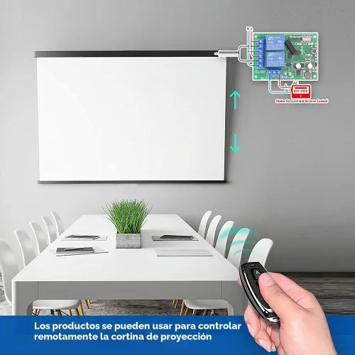 Vista 5 de DieseRC AC 110V 120V 220V 240V Interruptor de control remoto inalámbrico 433Mhz RF 10A 2CH Relé receptor con 2 transmisores para puerta de garaje