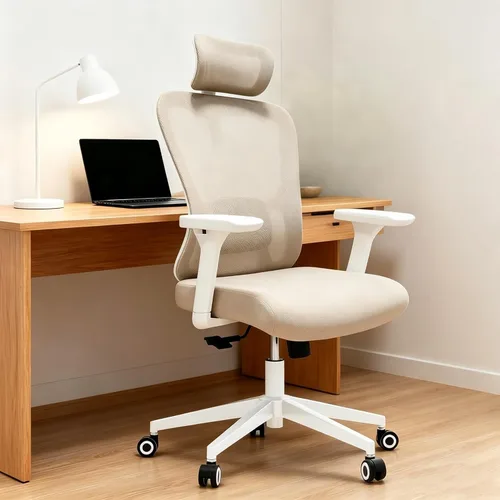 Vista 19 de Monhey Silla de oficina negra, silla de oficina ergonómica, silla de escritorio de oficina en casa para personas grandes y altas, silla