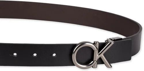 Vista 4 de Calvin Klein mens Ck Plaque Logo Reversible Dress BeltBelt