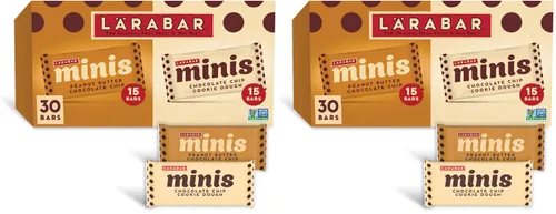 Vista 12 de Larabar - Mini barras de masa de galletas con chispas de chocolate, barra vegana de frutas y nueces sin gluten, barras de 0.78 onzas, 20