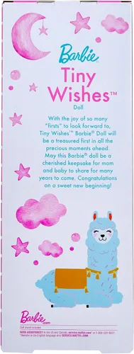 Vista 7 de Muñeca Barbie Tiny Wishes: (rubia de 11.5 pulgadas) muñeca coleccionable con vestido envolvente y accesorios. Blanco