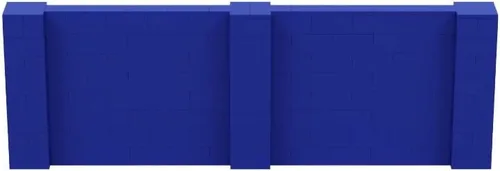 Vista 204 de EverBlock Kit de pared de 5 x 4 pies Bloques de construcción modulares Sistema de pared para edificios, pantallas y estructuras Divisor