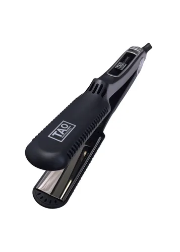 Vista 5 de TAO Pro - Plancha de pelo con placa de nano titanio - Plancha de peinado con controles digitales - Doble voltaje - Generador de iones integrado