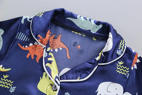 Vista 3 de XBKPLO Pantalones de pijama de felpa para niños, camisa para niños pequeños, conjunto de dinosaurios, ropa para niños pequeños, 12 meses