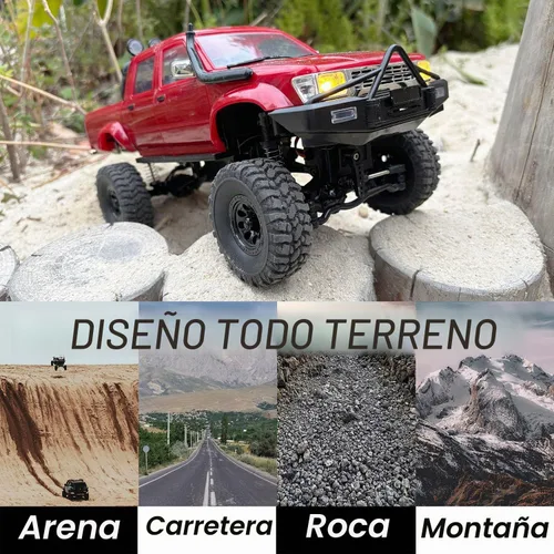 Vista 3 de WPLDEWAN 1/16 RC Crawler WPL C64-1 Camión de control remoto Off Road