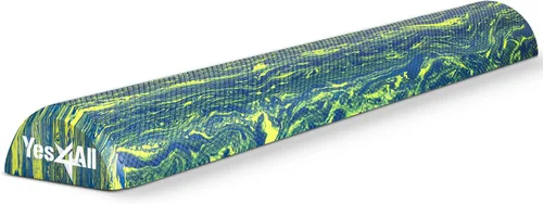 Vista 9 de Yes4All Rodillo de espuma firme de EVA para estiramiento, medio rodillo de espalda de yoga para masaje muscular para pilates, yoga, equilibrio