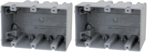 Vista 21 de Southwire MSBMMT1G Caja de dispositivo de montaje múltiple de 1 banda con profundidad ajustable; resistente 42 libras