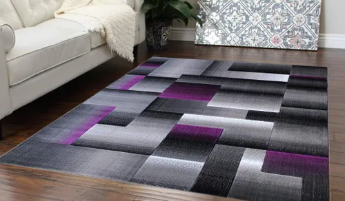 Vista 21 de Masada Rugs, Alfombra de Área Moderna Contemporánea, Azul Gris Negro (2 Pies X 3 Pies) Tapete