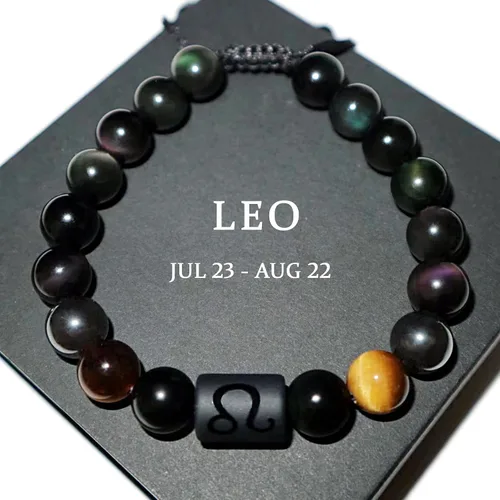 Vista 12 de Pulseras de la amistad, pulsera de obsidiana negra arcoíris para mujeres y hombres, 0.394 pulgadas (0.394 in), ojo de tigre, hematita y cristal