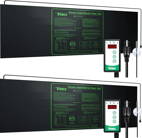 Vista 15 de iPower Alfombrilla térmica duradera e impermeable para plántulas, almohadilla hidropónica cálida para un inicio eficiente de semillas, uso