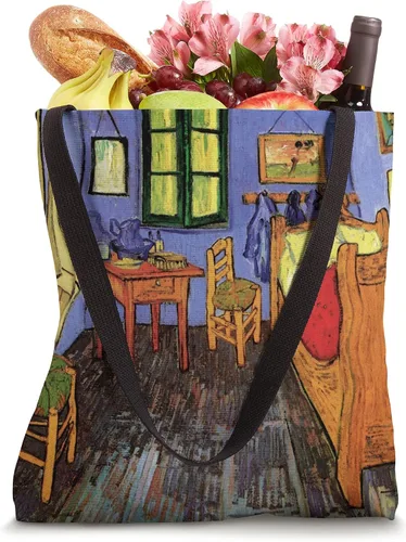 Vista 4 de Vincent's Bedroom in Arles by Vincent van Gogh Bolsa Tote