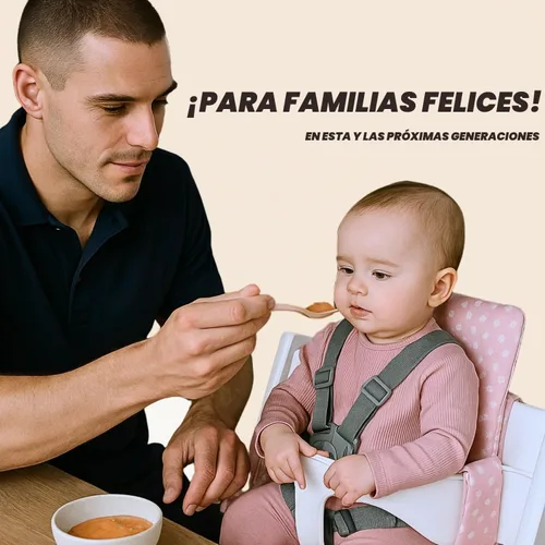 Vista 6 de UKJE Cojín Compatible con Stokke Tripp Trapp (Modelo Antiguo y Nuevo) 2 Piezas Limpiable y Lavable a 86°F Algodón Certificado Oeko-Tex Funda