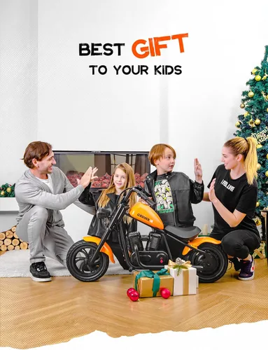 Vista 10 de HYPER GOGO Cruiser 12 Plus - Motocicleta para niños (naranja oscuro)