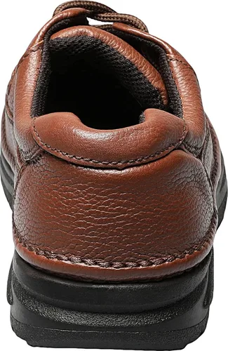 Vista 4 de Nunn Bush Cameron Oxford para hombre, café Tumbled L