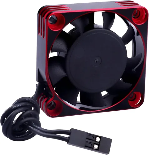 Vista 7 de Ventilador de enfriamiento del motor de coche RC Disipador de calor 16000RPM Ventilador de enfriamiento ESC sin escobillas 1.575x1.575 in para coche