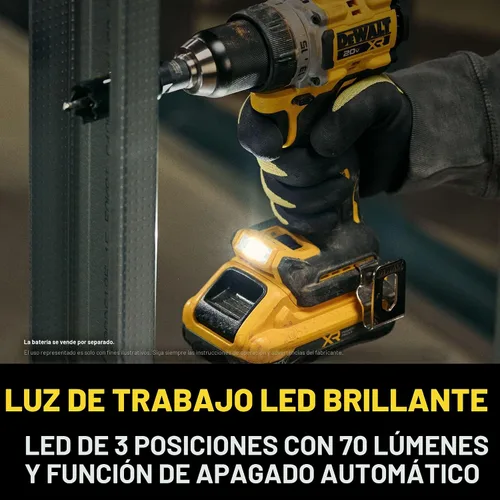 Vista 7 de DEWALT Taladro/destornillador inalámbrico de 1/2 pulgada sin escobillas MAX XR de 20 V (solo herramienta) (DCD801B)