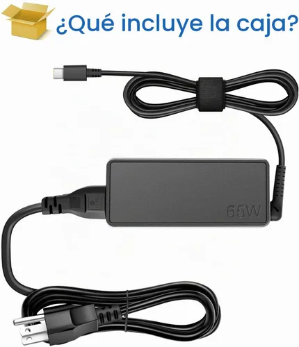 Vista 8 de Cargador compatible con Lenovo Laptop Computadora Thinkpad Yoga Chromebook USB C Cargador portátil 65W 45W