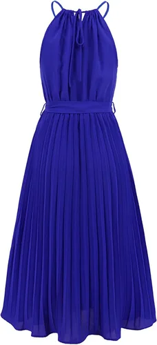 Vista 6 de Fragarn Going Out Outfits for Women, Fashion Womens Loose Sexy Color Spaghetti Strap Sleeveless Pleated Dress